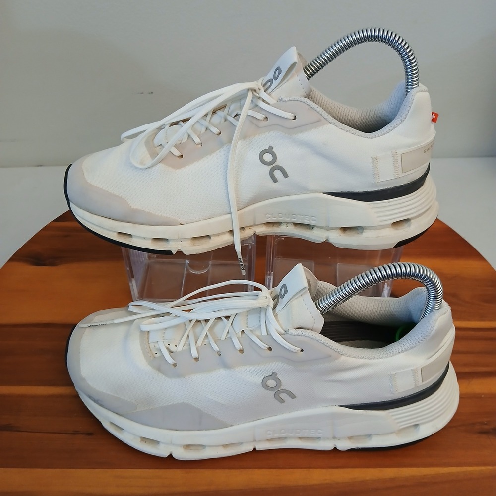 On Cloud Nova Womens 7.5 White Cloudtec Running Shoes Sneakers 26.98478